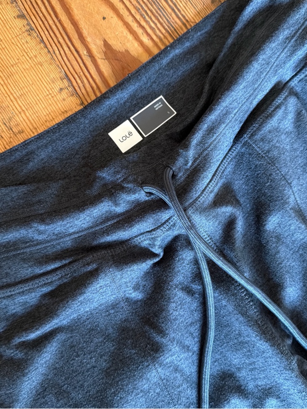 Lole Women’s marled Charcoal Drawstring Active Jogger Pants-SM
